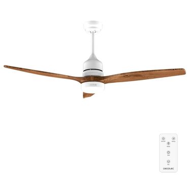 Стельовий вентилятор Cecotec EnergySilence Aero 5275 DarkWood з LED підсвіткою та пультом, 40W, 52 дюйми, DC мотор, зимовий/літній режим