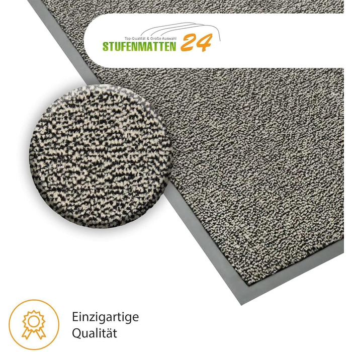 Килимок вхідний Kettelservice-Metzker® Sauberlaufmatte бежево-чорний меланж 60x90 см