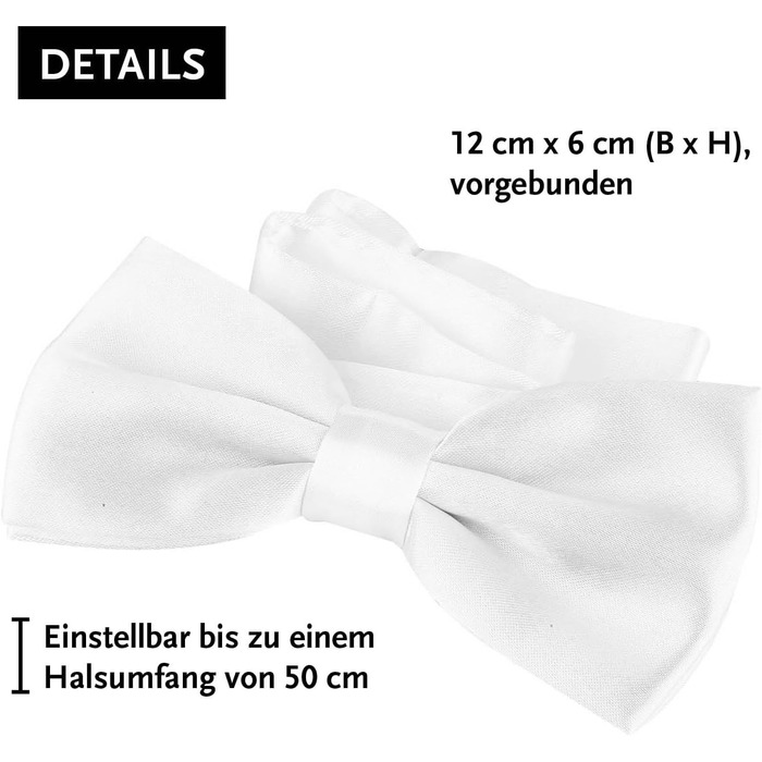 Підтяжки чоловічі DonDon Y-подібні, 3,5 см, еластичні, регульовані, комплект з 2 шт. + метелик 12x6 см, білі