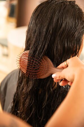 FRAMAR Щітка для волосся без заплутування - для довгих волосся, для жінок, для мокрого волосся, розпушувач, антизаплутування, для кучерявого волосся (Чоколад)