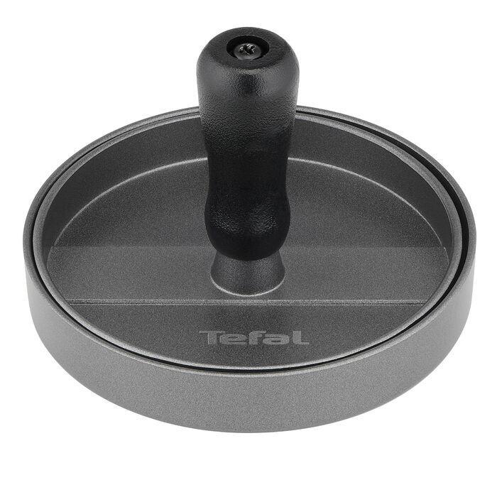 Прес для бургерів Tefal K18511 12 см антипригарний, для м'яса, риби та овочів, сірий/чорний