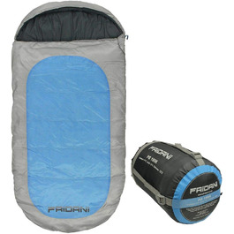 Дитячий спальний мішок Fridani PB 180x90 см XXL, теплий, водовідштовхувальний, для температур до -12°C, синій, праний