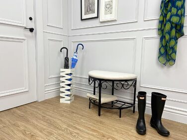 Стійка для парасольки Mango Steam Quadratisch, чорна (білий принт)