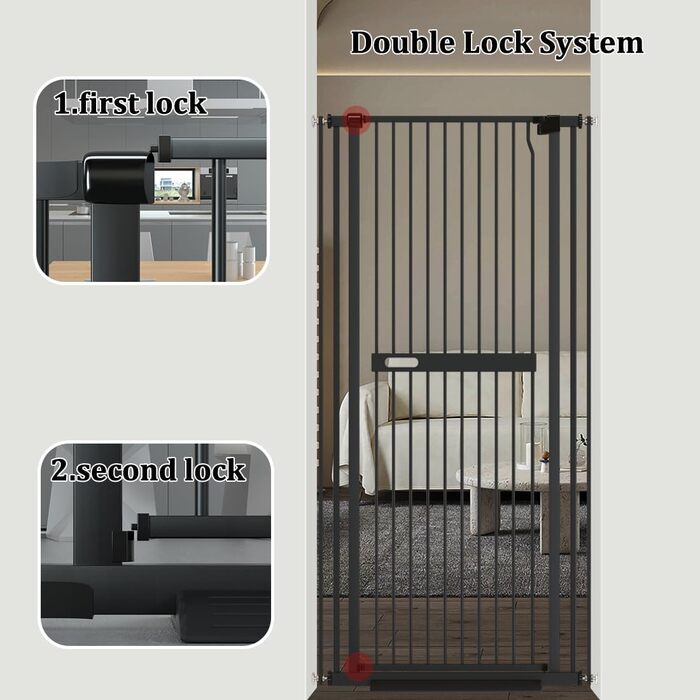 Захисне гiтер для домашнiх тварин Xifamniy, 155 см, без свердлiння. Безпека для дiтей та тварин