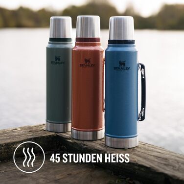 Термос Stanley Classic Legendary, 1893 мл, зелений (Hammertone Lake), нержавіюча сталь, BPA-Free, для гарячих та холодних напоїв