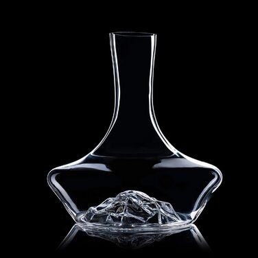 Eisberg Wine Decanter Set, wine aerator decanter with aeration filter, drying stand and cleaning pearls, decanter for red wine, wine decanter, 100% hand-blown lead-free crystal glass (1400ml)