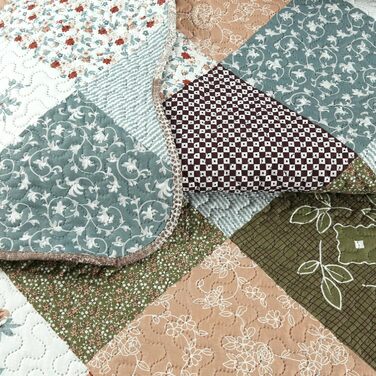 Комплект літньої постільної білизни Marina Decoration з принтом та тисненням, ультрам'який, 3-частинний комплект з 2 наволочками, в клітинку, розмір King