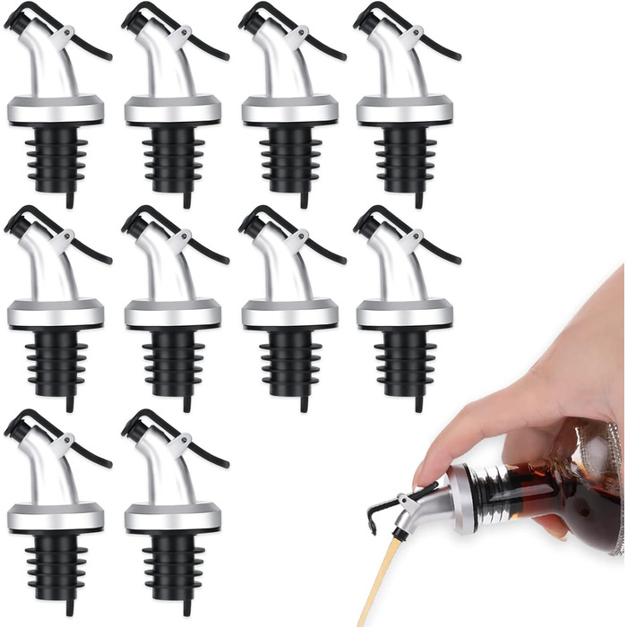 Наливник для пляшок з нержавіючої сталі Abeillo - для вина, олії, лікеру, оливкової олії (10 шт.)