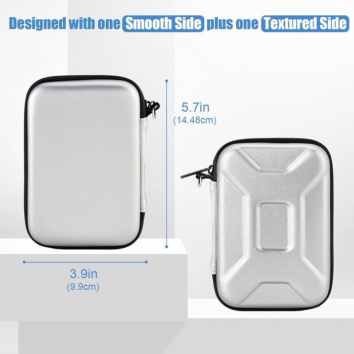 Чохол для жорсткого диска ProCase 2.5' для Seagate, Toshiba, WD, UnionSine, Samsung - сріблястий