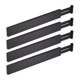 Relaxdays 4-Piece Drawer Dividers in Black
