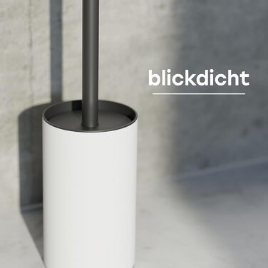 Силіконова щітка для унітазу SAVEGA з нержавіючої сталі з підставкою - гігієнічна щітка з бризковим захистом