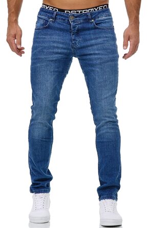 Чоловічі джинси Merish Slim Fit Stretch Denim 9148-2100 (32W/32L, синій 1509-2)