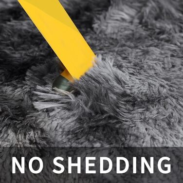 Теппич для вітальні Sour Lemon 140x200 см, сірий, миючий, нековзний, великий, пухнастий, м'який, сучасний, для дому