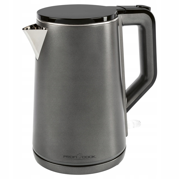 Електричний чайник Profi Cook PCWK501293, 2200 Вт, 1,5 л, сріблястий/сірий