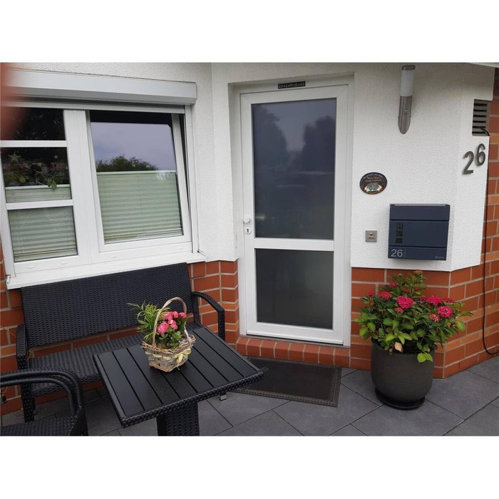 Поштова скринька Metzler Cube антрацит RAL 7016 з лазерним гравіруванням адреси та номера будинку, з відділенням для газет, вікном. Розмір 37x37x10.5 см