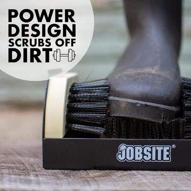 JobSite The Original Boot Scrubber - The Original All-in-1 All-Weather Boot, Shoe Cleaning, Polishing, and Scrub Brush