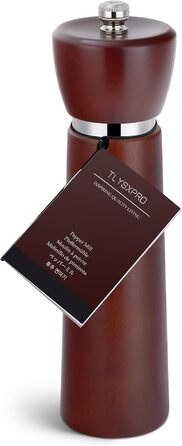 Набір з двох мельниць для солі та перцю з акації з регульованим керамічним жорном – 21 см