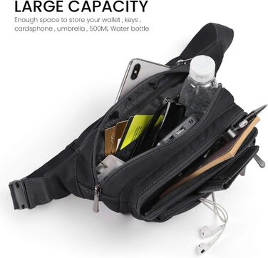 Чоловіча та жіноча бананка/поясна сумка CXWMZY, камуфляж/чорний, універсальний розмір