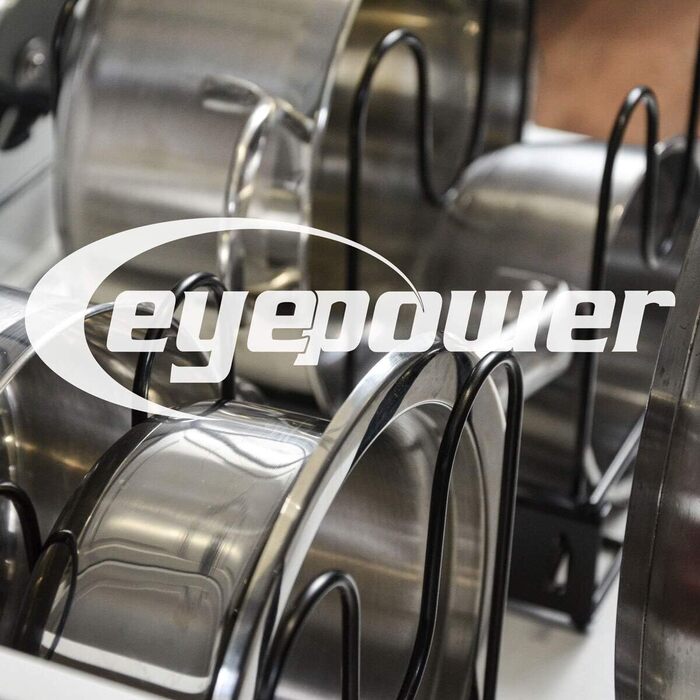 Організатор для кришок та сковорідок EYEPOWER з 5 полицями (38x21x25 см) - сталевий, чорний