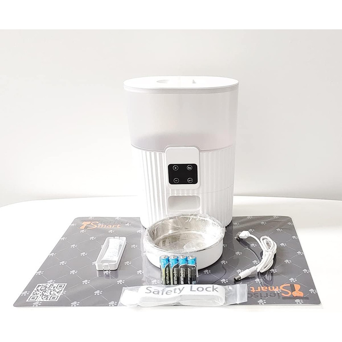 Автоматичний годівниця для котів Tierisch Smart з таймером, 3L, Dual-Power