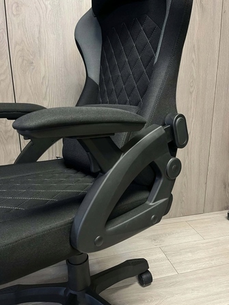 Ігрове крісло Prototype DESMO XL, тканина, чорно-сіре