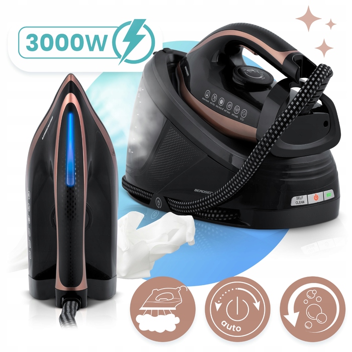 Парова станція-генератор Berdsen, 3000 Вт, з міцним керамічним покриттям