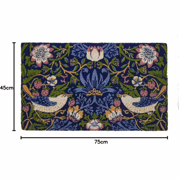 Килимок для входу з кокосового волокна Entryways Victoria and Albert Museum Erdbeer-Dieb, багатобарвний, 45x75 см