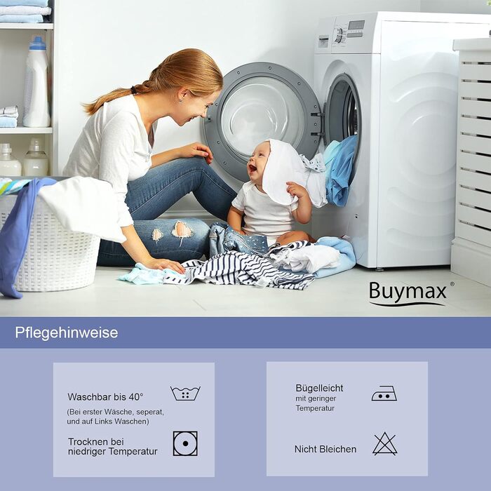 Комплект постільної білизни Buymax® 135x200 100% бавовна, 4-х частинний: простирадло, підковдра, 2 наволочки 80x80 см, Zigo Türkis (зірки), сертифікат ÖKO-TEX