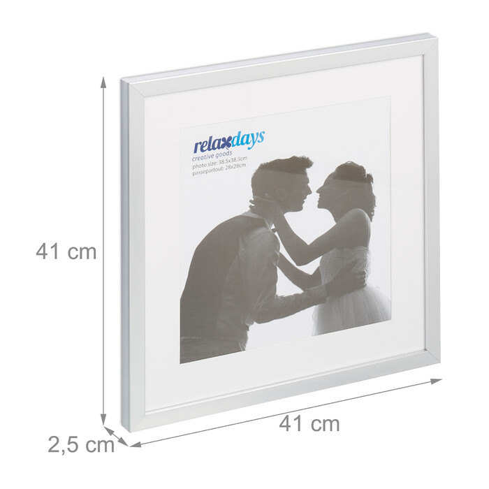 Relaxdays Picture Frames, 15 x 15 inches, 2-Pack