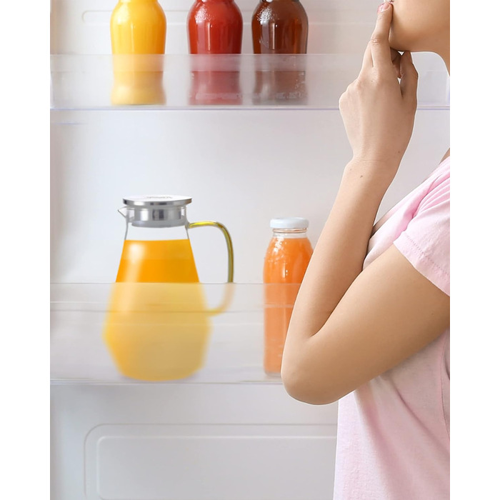 Скляний глечик Smiths Mason Jars 1,8 л з кришкою 2-в-1 — класичний універсальний глечик для води, холодних і гарячих напоїв, стійкий до температур від 4°C до 150°C