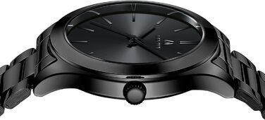 Годинник чоловічий LN LENQIN, водонепроникний, з нержавіючої сталі, кварцовий, аналоговий, чорний. Годинник для чоловіків, стильний аксесуар