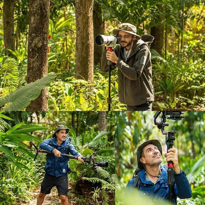 Штатив-монопод IFOOTAGE Cobra 3 C180F-P з підніжжям, 181 см, карбон, до 8 кг