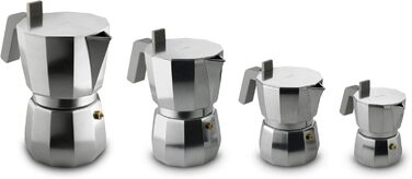 Alessi DC06/9 FM Espresso Maker, Stainless Steel, 12 cm 12 cm American