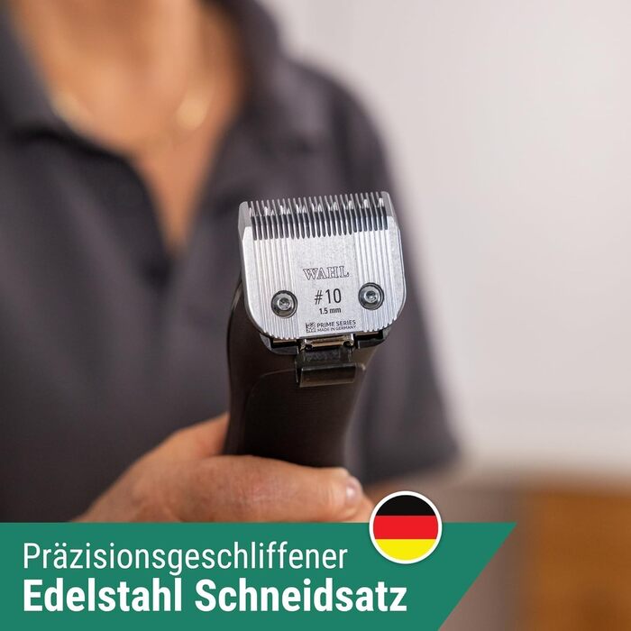 Машинка для стрижки собак та котів Moser Max Go - акумуляторна, з набором гребінок, для довгошерстих порід