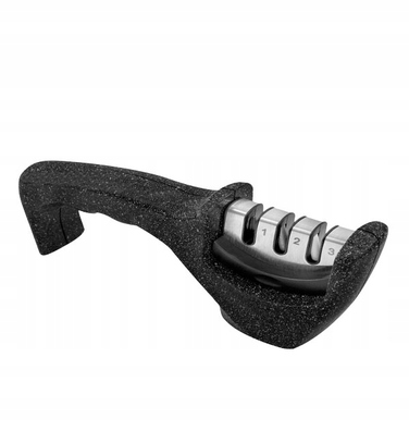 Набір ножів Gerlach Deco Black (5 предметів) у дерев'яному блоці з дощекою та точилом