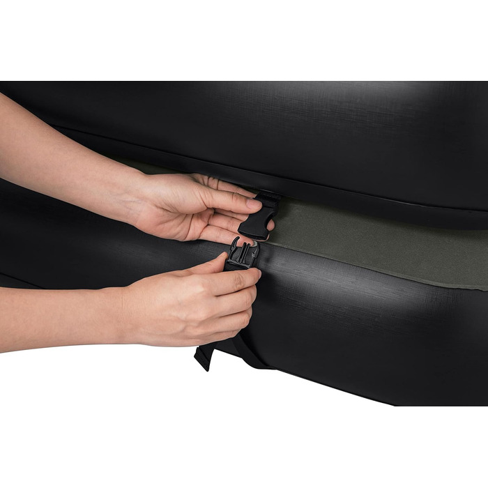 Надувний матрац Bestway TriTech Connect and Rest 3-в-1 | Міцний матеріал | Регульовані пряжки | 2 матраци в комплекті | Сірий колір | 188 x 99 x 25 см