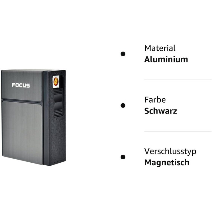 Алюмінієве 2-в-1 етикетниця з запальничкою, електронна, елегантний дизайн