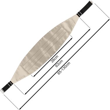 Комплект підтяжки та краватка-метелик + нагрудна хустка для смокінга (шампань-металік)