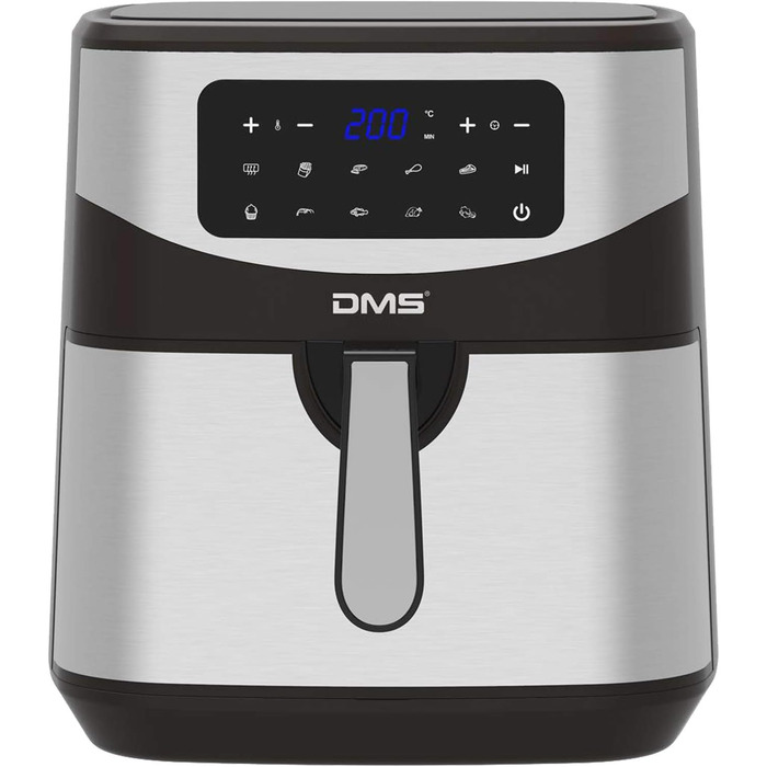 Фритюрниця DMS XXXL 7 літрів: фритюрниця, духовка, гриль, Cooker, без олії, 10 програм, цифровий дисплей, 1800 Вт, таймер, HF-7S