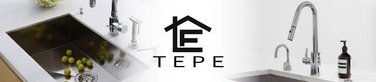 Кухонний змішувач TePe 1 стійка, бежевий граніт