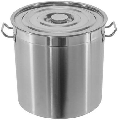 XXL Stainless Steel Cooking Pot available in 5 sizes: 20L, 30L, 45L, 70L, 95L (35x35cm = 30L)