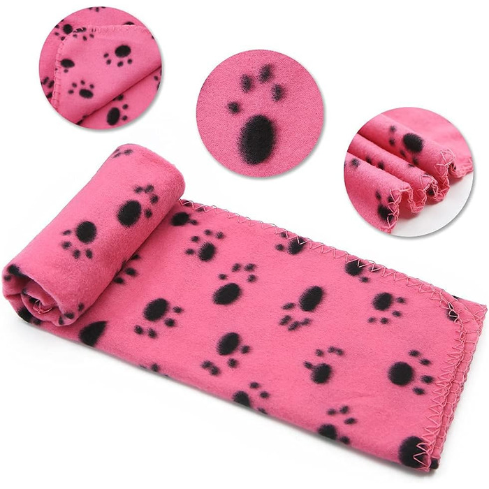 6 м'яких флісових пелюшок для собак, котів, тварин (60 x 70 см)