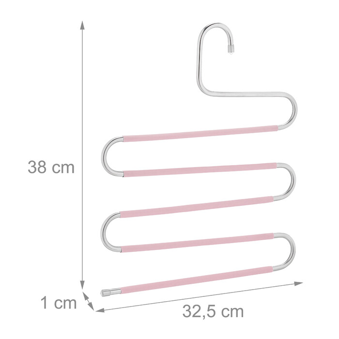 Relaxdays 4-Piece Trouser Hanger Set