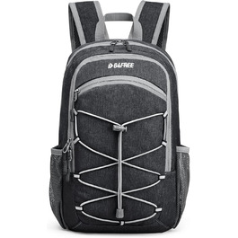 Small Backpack / 20L Unisex Daypack Lightweight Travel Backpack Hiking Backpack Trekking Backpack for Hiking Cycling (Dark Grey, 20 Liters)