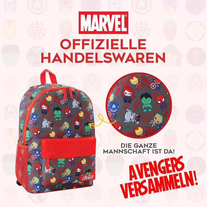 Дитячий рюкзак Marvel Spiderman з дизайном The Avengers, Iron Man та іншими героями. Ідеальний для школи та як подарунок (40x30x16cm)