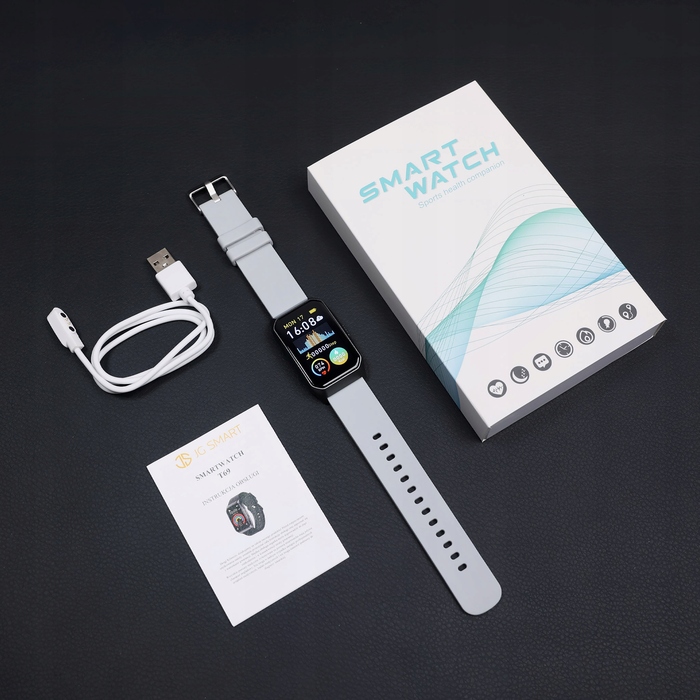 Смарт-годинник JG Smart T69, сірий