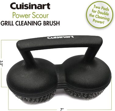 Cuisinart CCB-100 Grill Cleaning Brush with 3 Bristles (Black)