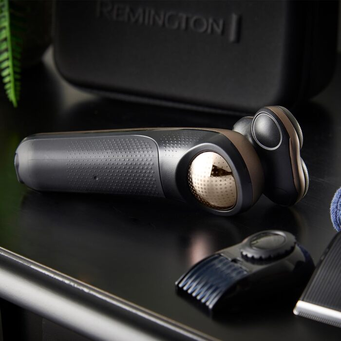 Електричний голчастий верстат Remington X5 (XR1755) з гібридною системою SynX: для чоловіків, гоління мокрою та сухою, з тримером, бронзовий