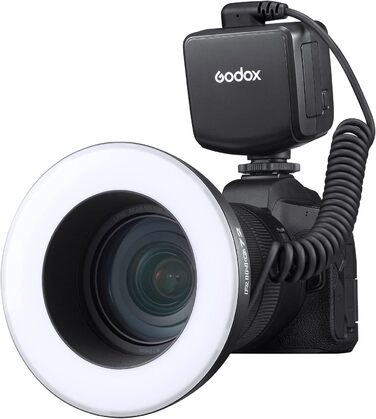 GODOX RING72: LED кільцеве світло для макрозйомки та портретів, 5600K, гнучке, 360°