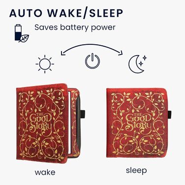 Чохол-книжка kwmobile для Pocketbook Era/Era Color з кишенею та лямкою - зображення читаючої жінки, чорно-бежевий